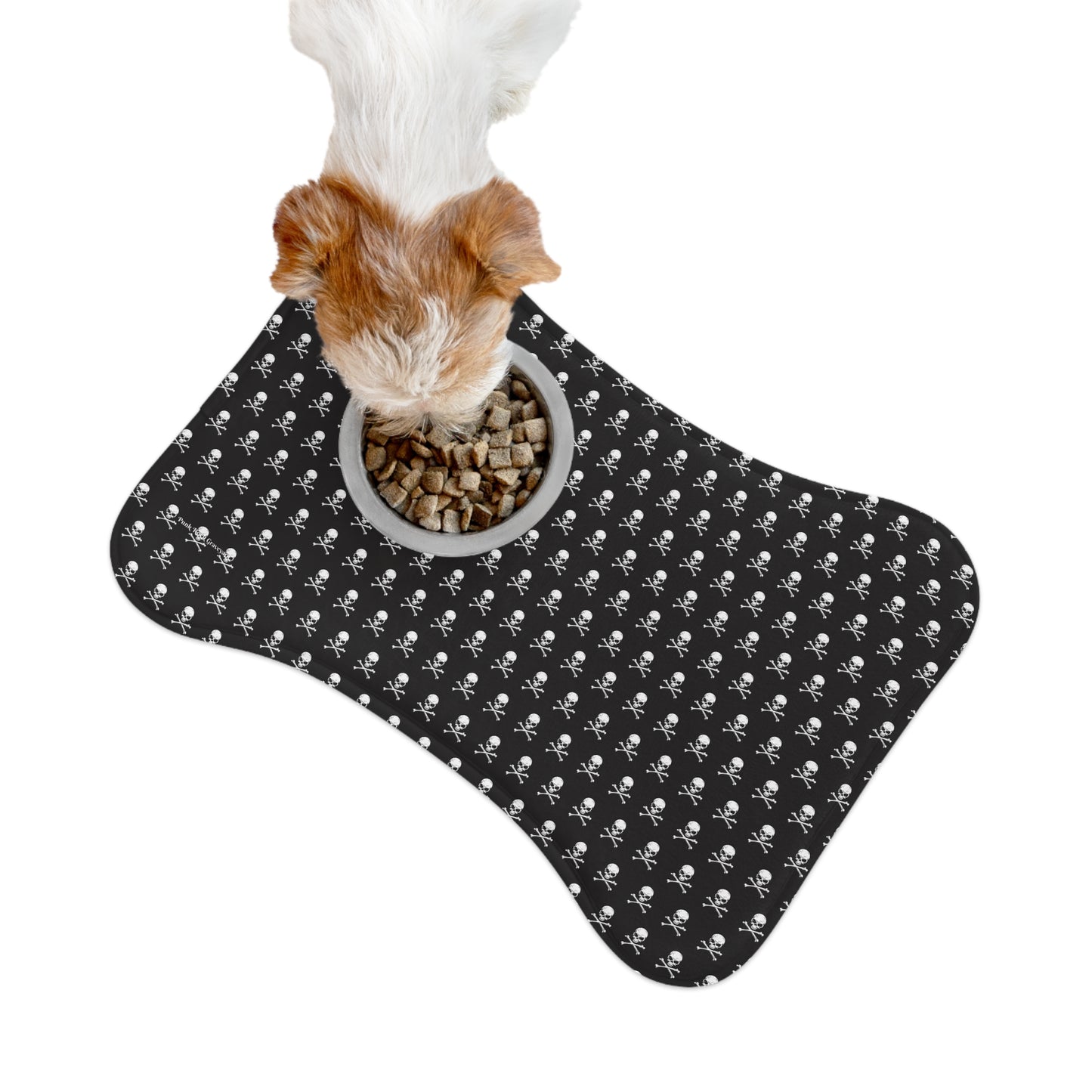 Skull & Crossbones Dog Food Mat