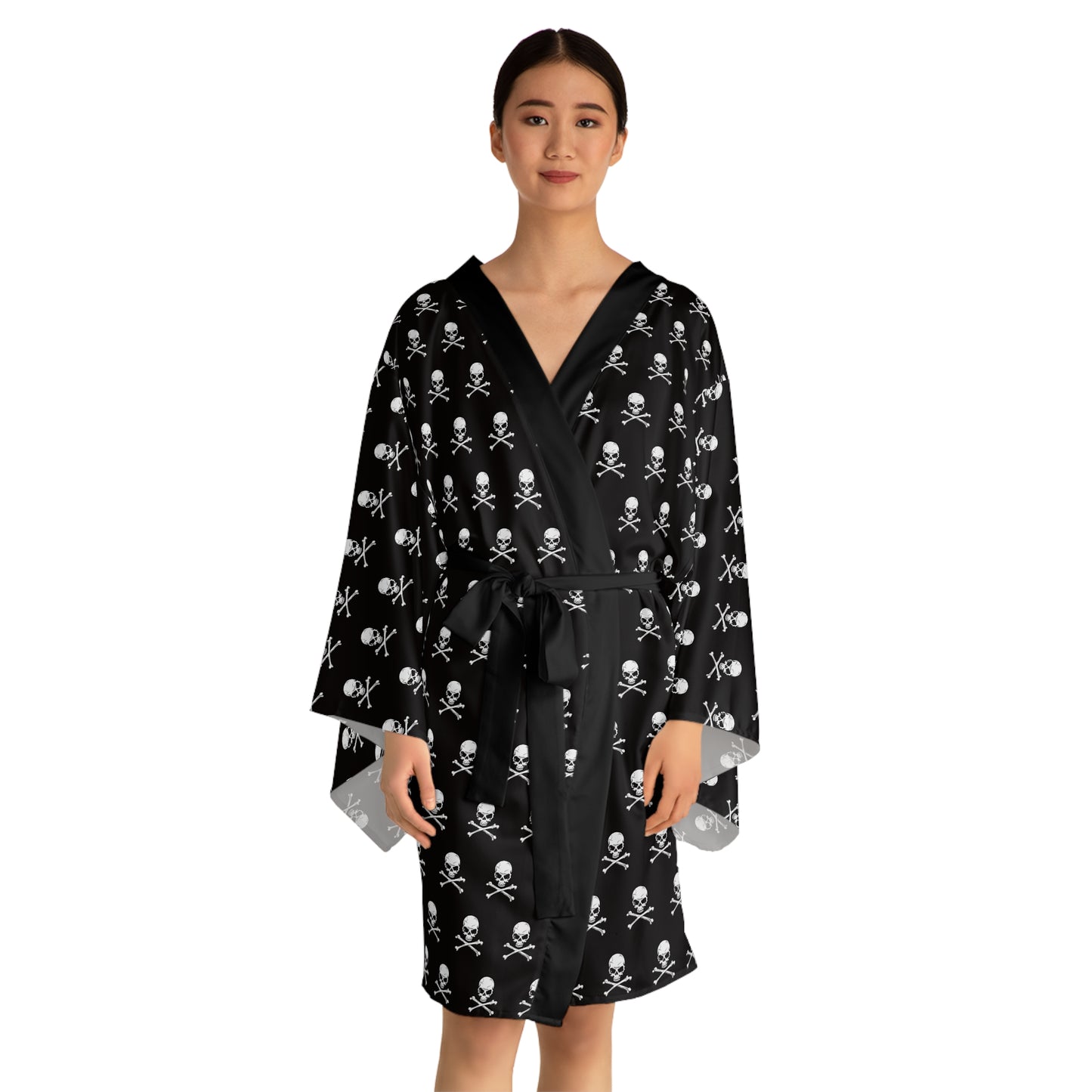 Skull & Crossbones Kimono Robe