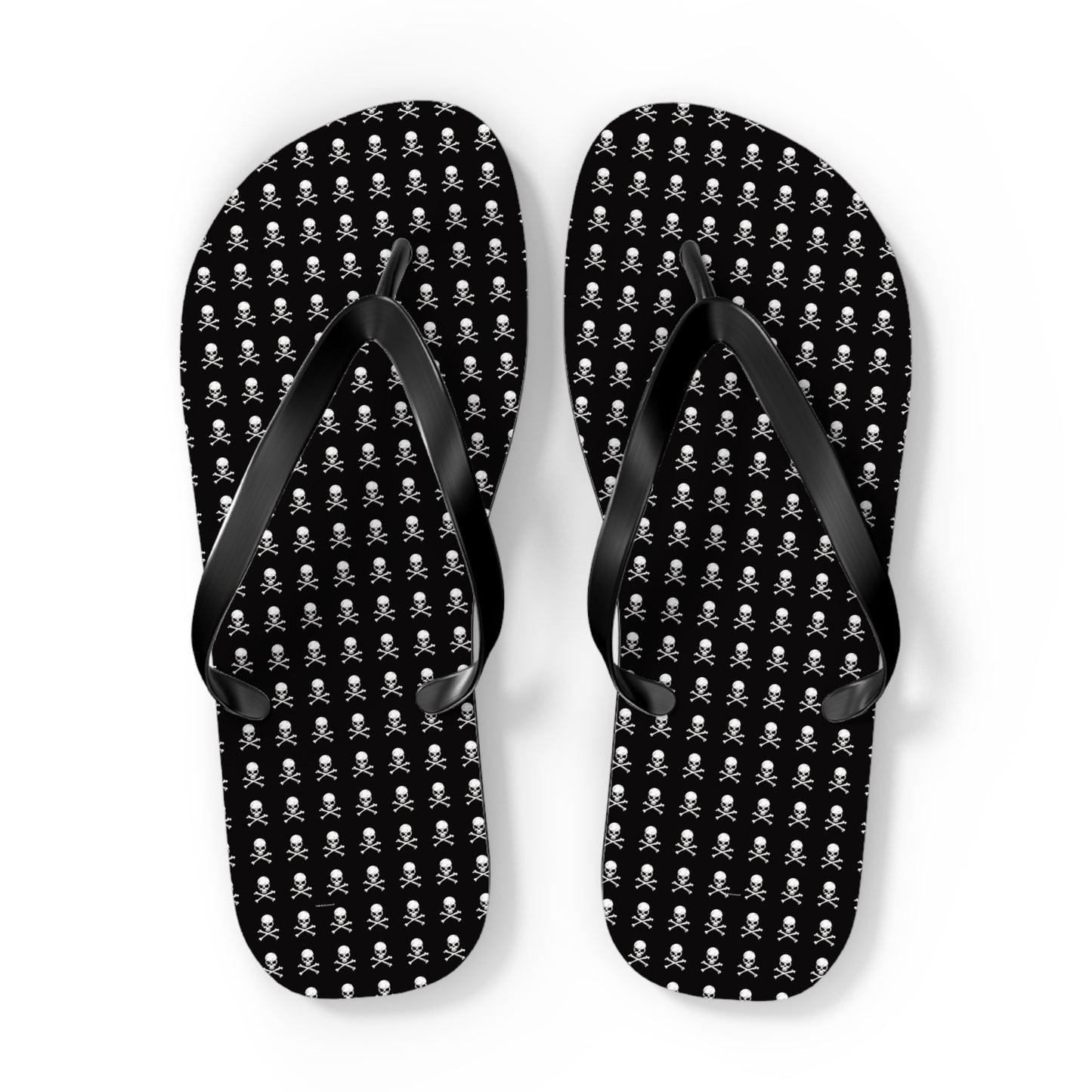 Skull & Crossbones Flip Flops
