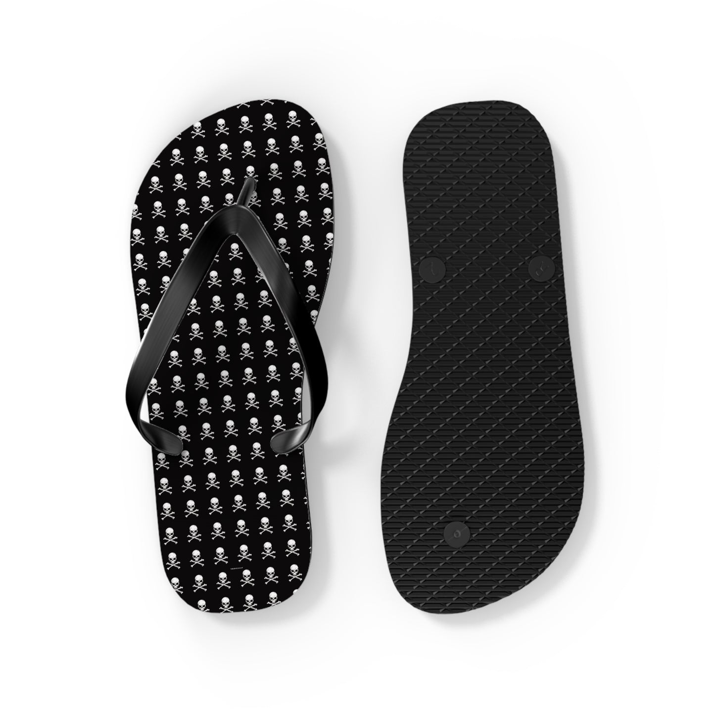 Skull & Crossbones Flip Flops