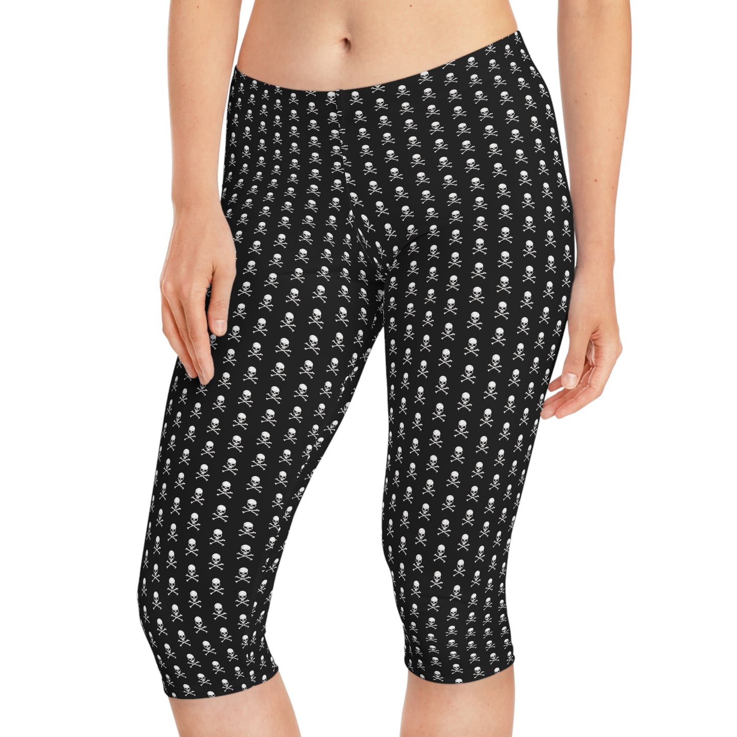 Skull & Crossbones Women's Capri Leggings