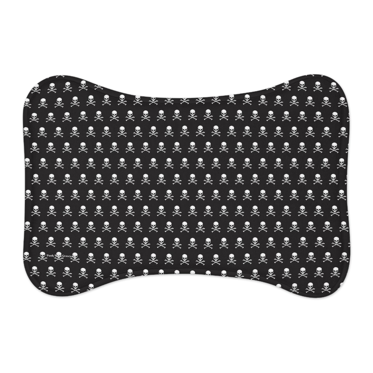 Skull & Crossbones Dog Food Mat