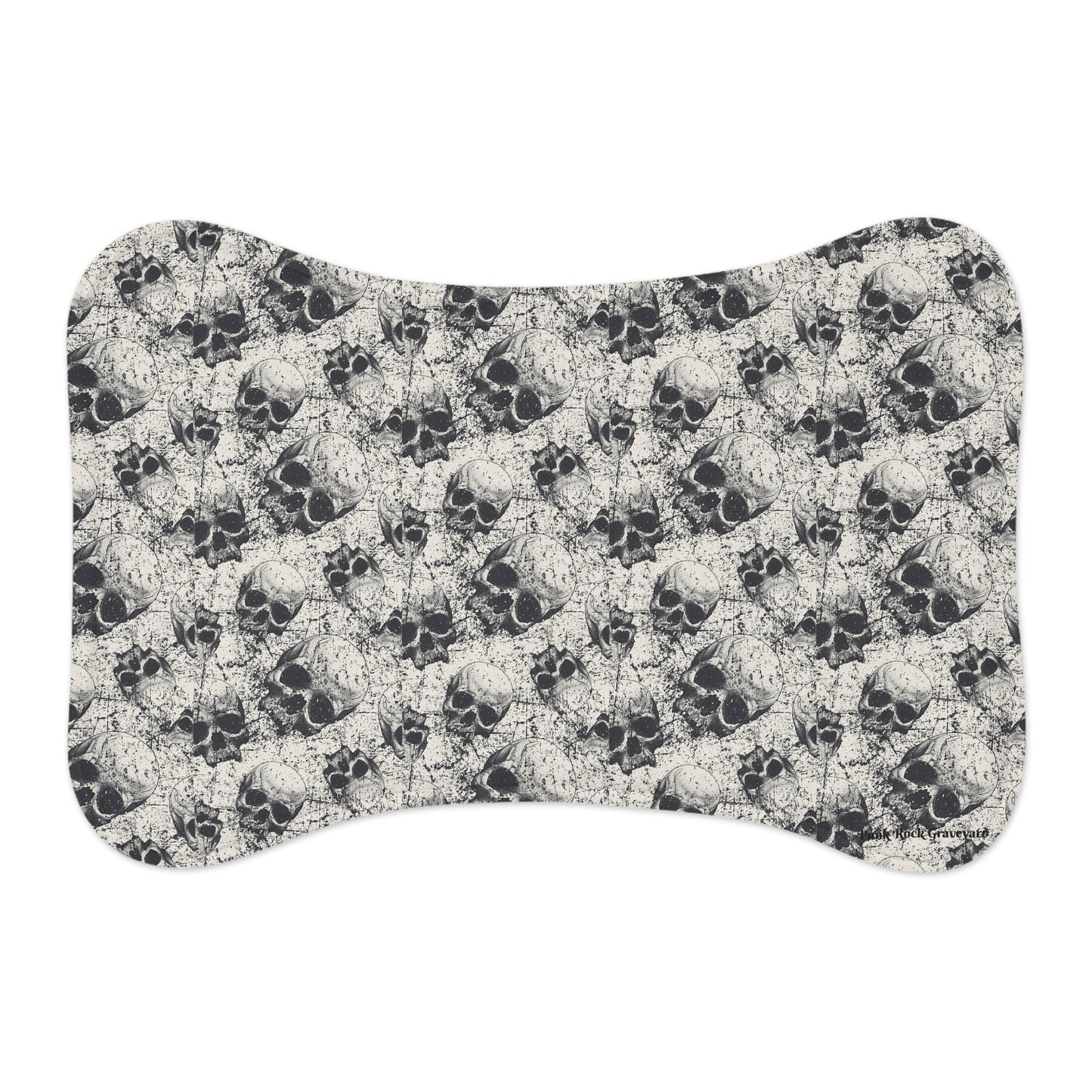Skull Dog Food Mat