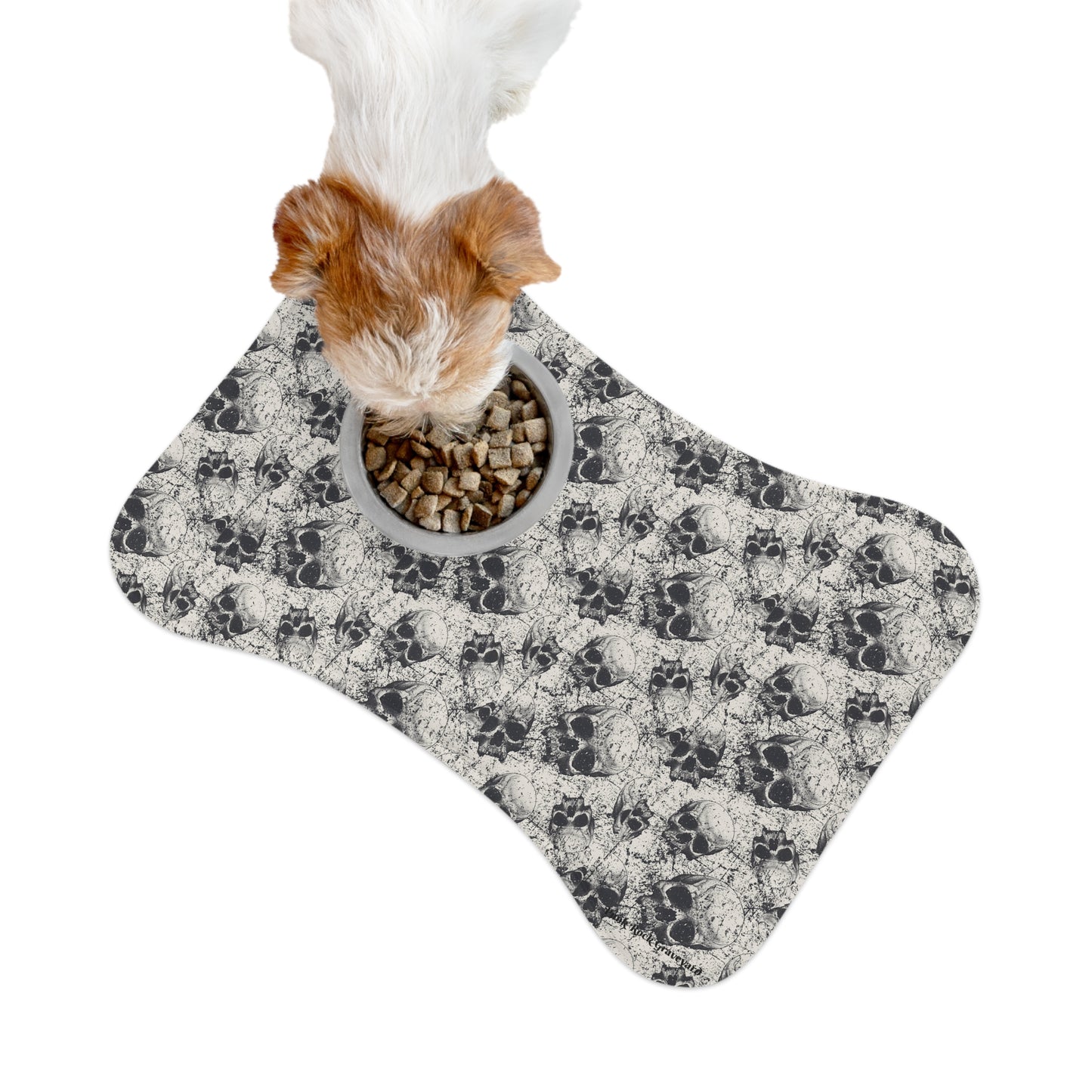 Skull Dog Food Mat