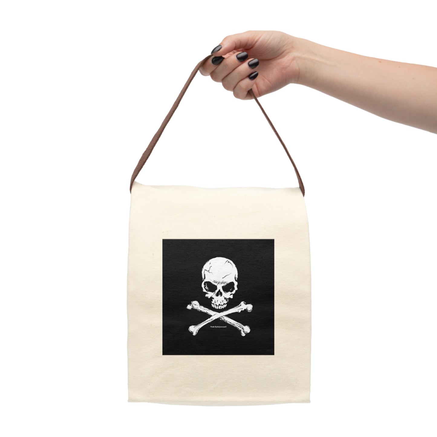 Skull & Crossbones Canvas Lunch Bag