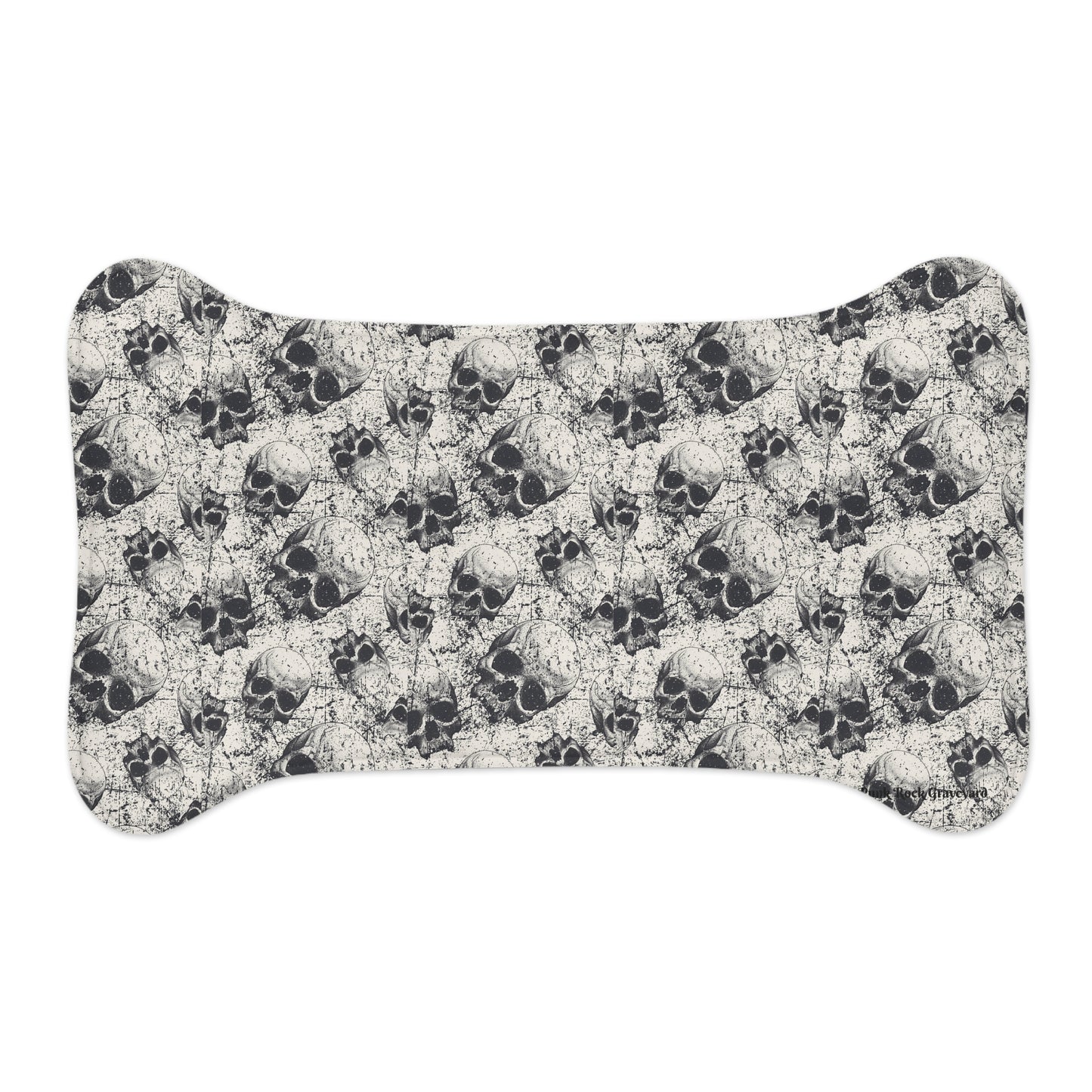 Skull Dog Food Mat