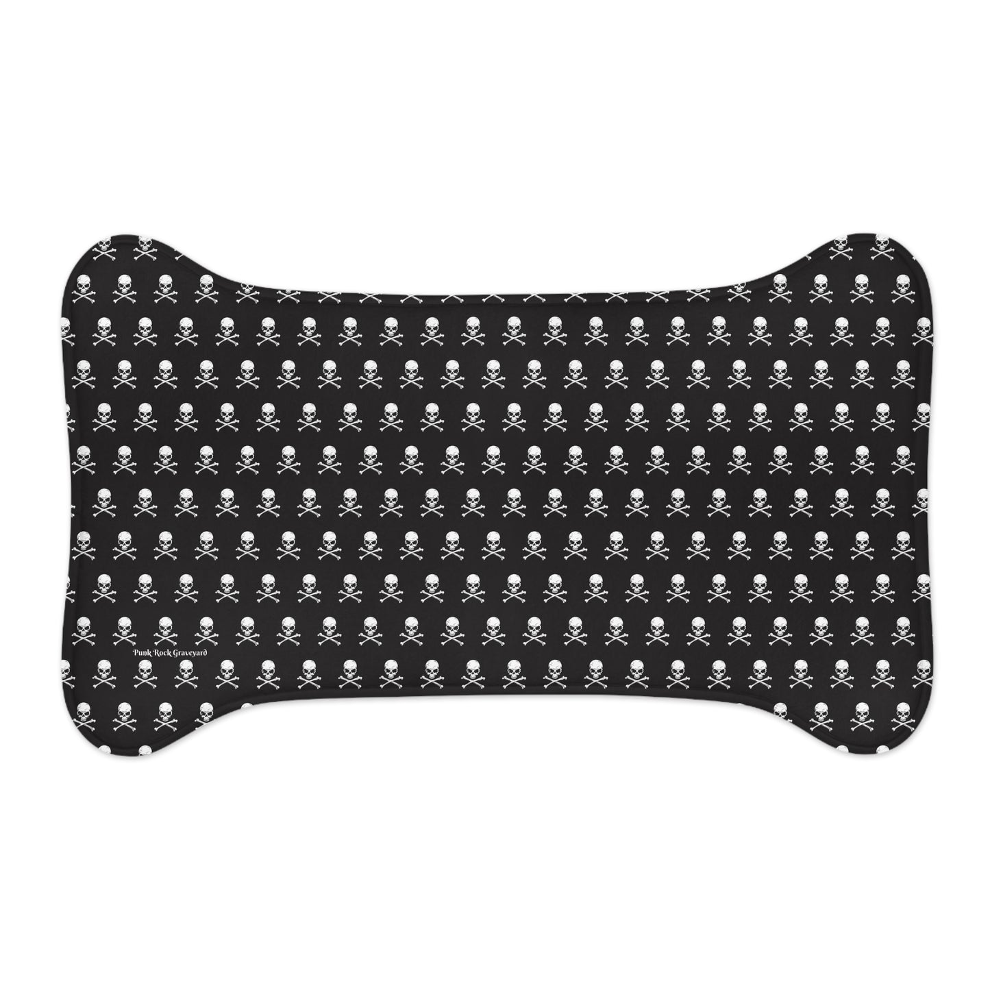 Skull & Crossbones Dog Food Mat