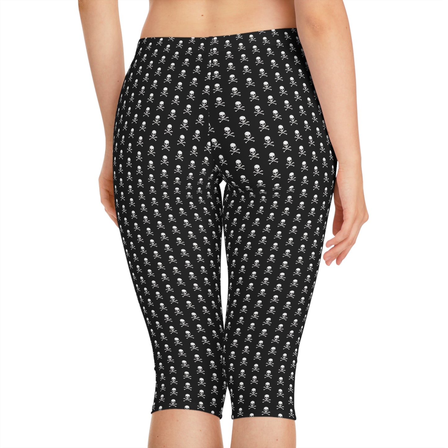 Skull & Crossbones Women's Capri Leggings