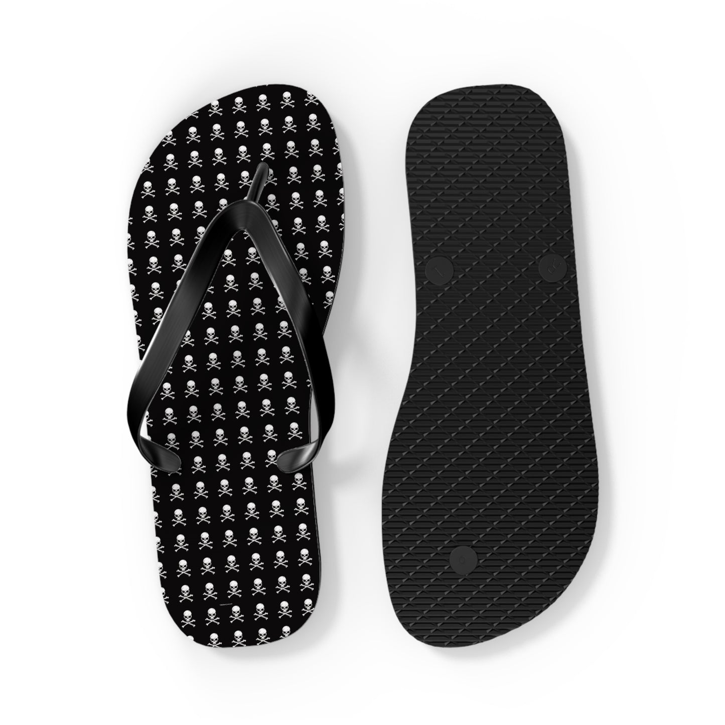 Skull & Crossbones Flip Flops