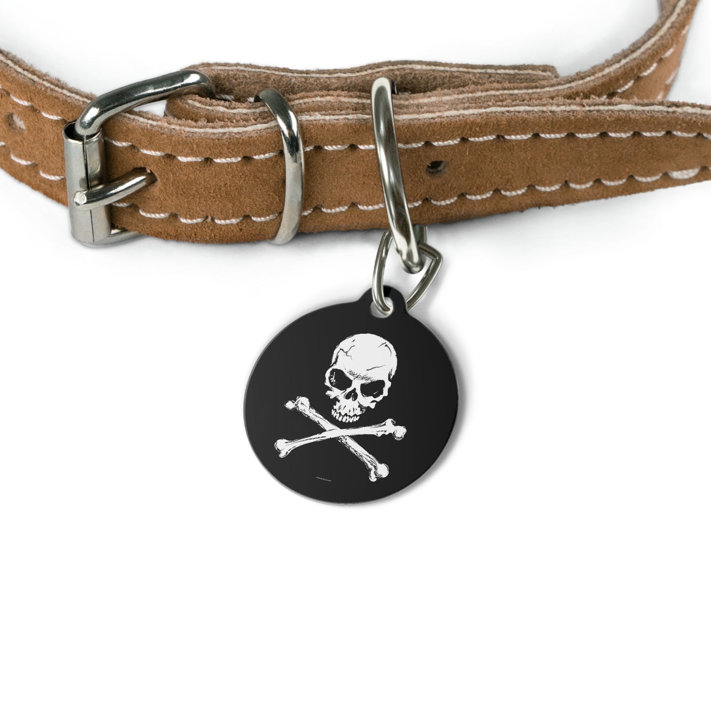 Skull & Crossbones Pet Tag