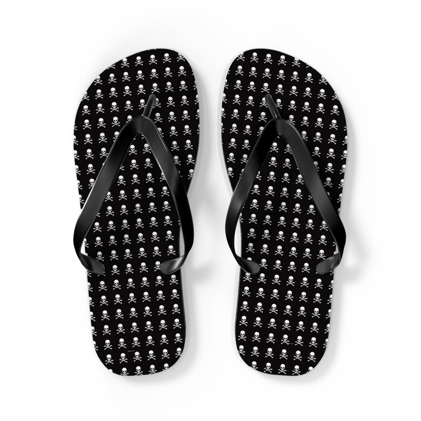 Skull & Crossbones Flip Flops