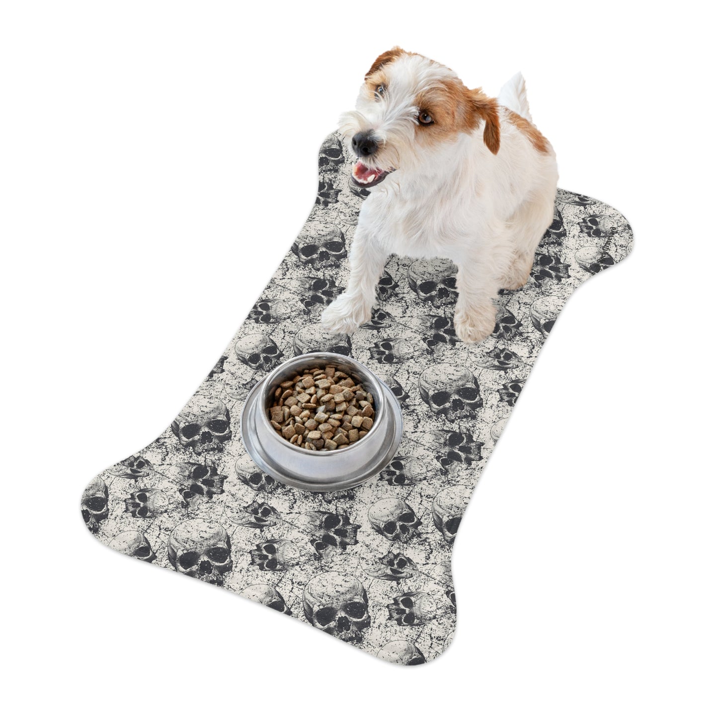Skull Dog Food Mat