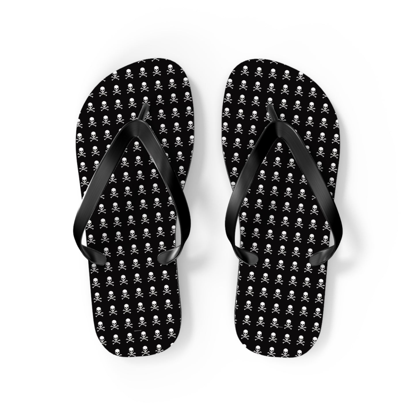 Skull & Crossbones Flip Flops