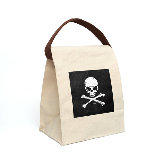 Skull & Crossbones Canvas Lunch Bag